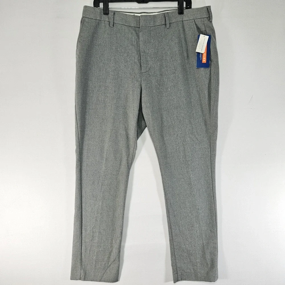 Old Navy‎ Men's Flannel Pants Trousers Gray Signature Slim Size 36x30 NEW